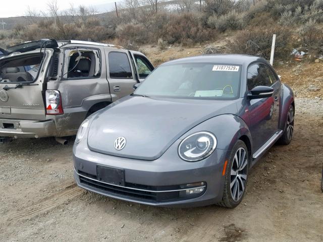 3VWVA7AT4CM641851 - 2012 VOLKSWAGEN BEETLE TUR GRAY photo 2