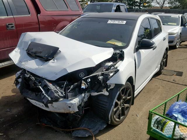 JM1BL1L41C1675892 - 2012 MAZDA SPEED 3 WHITE photo 2