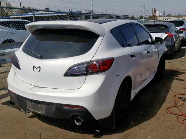 JM1BL1L41C1675892 - 2012 MAZDA SPEED 3 WHITE photo 4