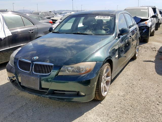 WBAVB335X6PS10885 - 2006 BMW 330 I GREEN photo 2