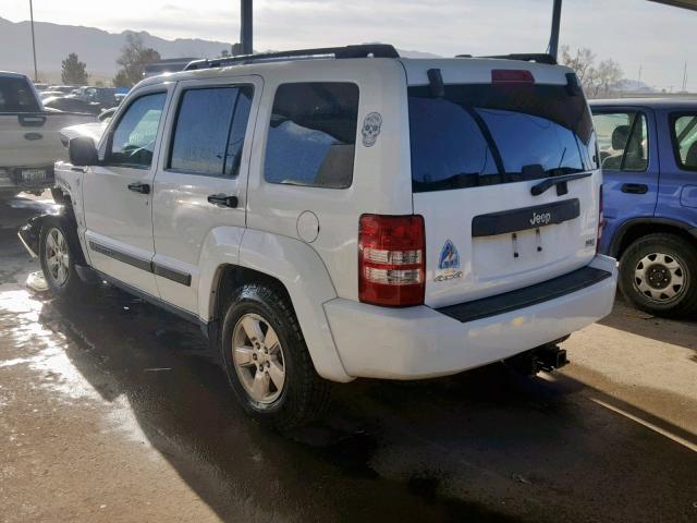 1C4PJMAK4CW104446 - 2012 JEEP LIBERTY SP WHITE photo 3