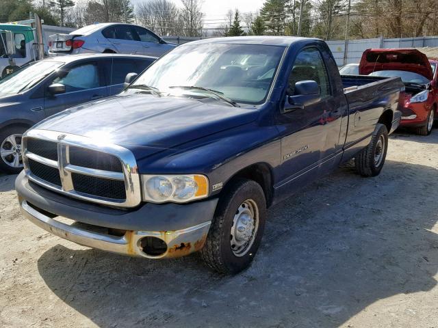 3D7KA26D84G157567 - 2004 DODGE RAM 2500 S BLUE photo 2