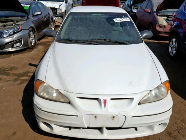 1G2NW52E54C108388 - 2004 PONTIAC GRAND AM G WHITE photo 9