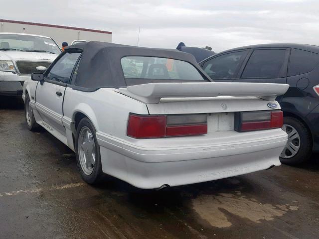 1FACP45E0LF210447 - 1990 FORD MUSTANG GT WHITE photo 3