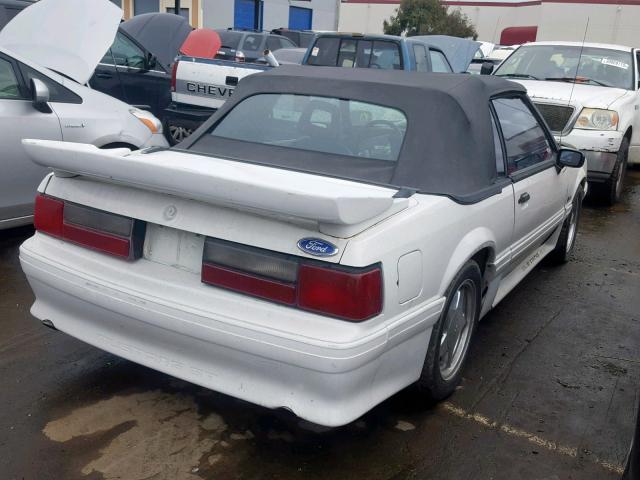 1FACP45E0LF210447 - 1990 FORD MUSTANG GT WHITE photo 4