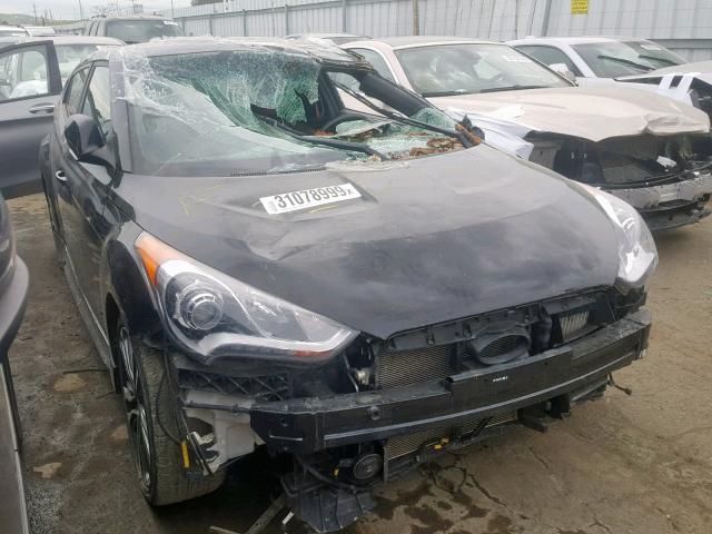 KMHTC6AE4GU289397 - 2016 HYUNDAI VELOSTER T BLACK photo 1