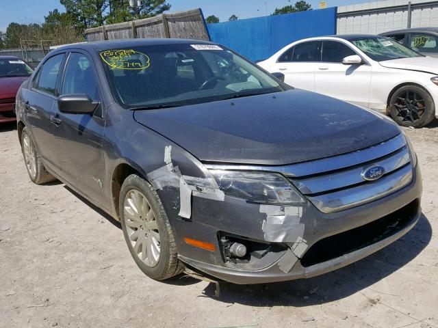 3FADP0L37CR207045 - 2012 FORD FUSION HYB GRAY photo 1