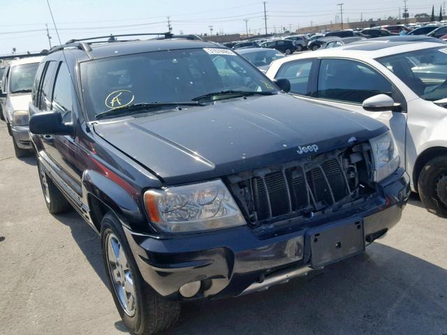 1J8GW58N24C376934 - 2004 JEEP GRAND CHER BLACK photo 1