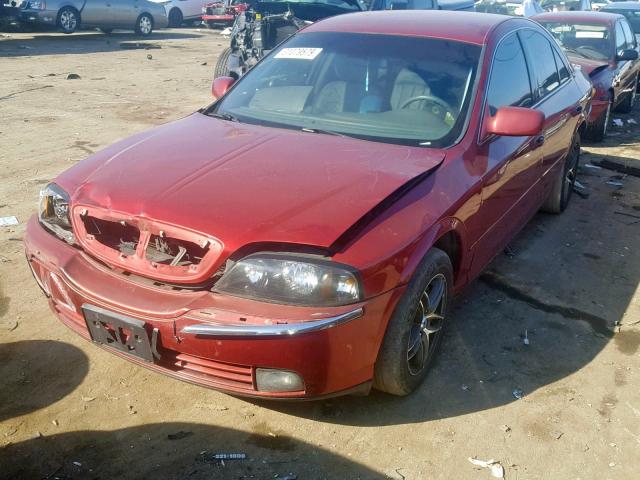 1LNHM86S34Y610802 - 2004 LINCOLN LS RED photo 2