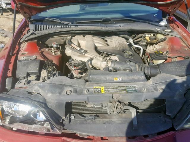 1LNHM86S34Y610802 - 2004 LINCOLN LS RED photo 7