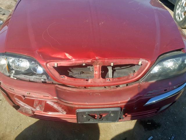 1LNHM86S34Y610802 - 2004 LINCOLN LS RED photo 9