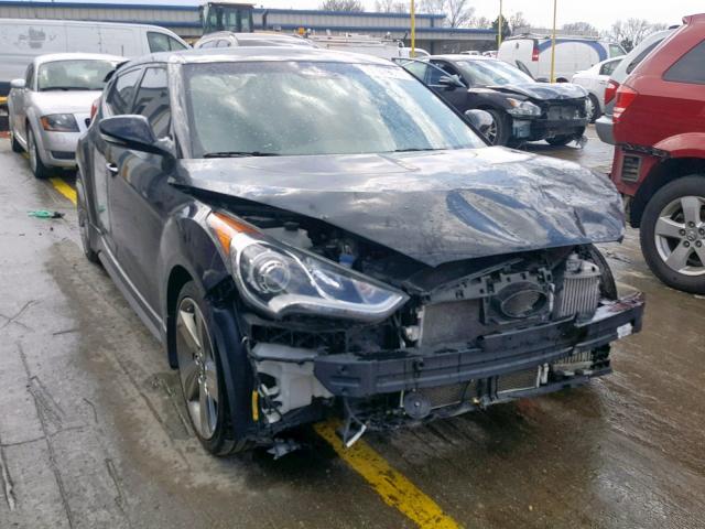 KMHTC6AE3FU233224 - 2015 HYUNDAI VELOSTER T BLACK photo 1