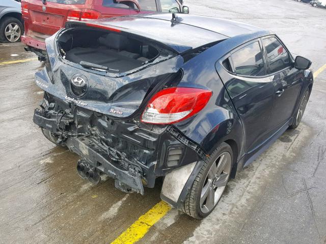 KMHTC6AE3FU233224 - 2015 HYUNDAI VELOSTER T BLACK photo 4