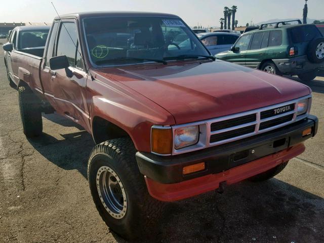 JT4RN67D9H5065318 - 1987 TOYOTA PICKUP XTR RED photo 1