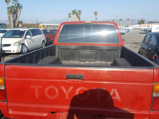 JT4RN67D9H5065318 - 1987 TOYOTA PICKUP XTR RED photo 6