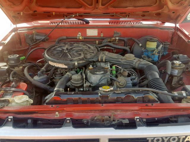 JT4RN67D9H5065318 - 1987 TOYOTA PICKUP XTR RED photo 7