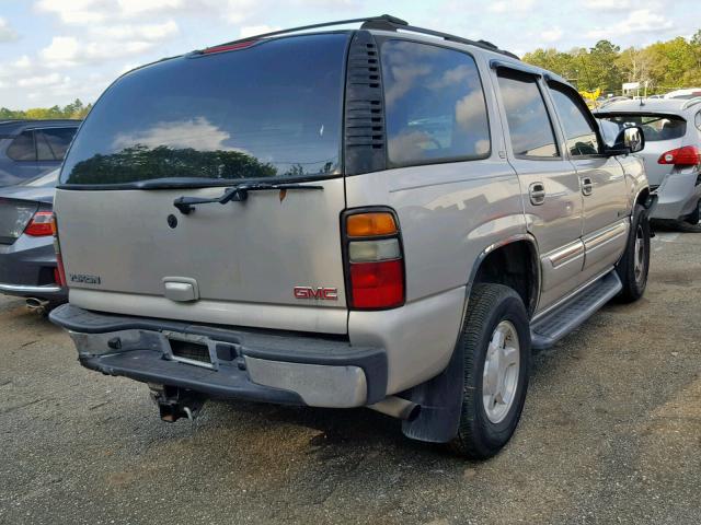 1GKEC13T85R115655 - 2005 GMC YUKON SILVER photo 4