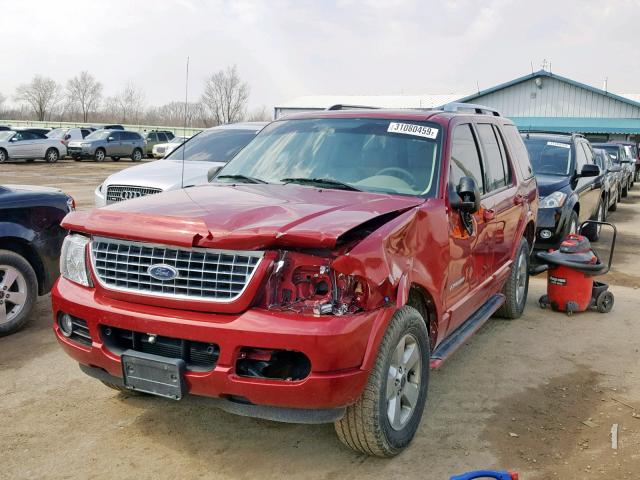 1FMZU75W44ZB34315 - 2004 FORD EXPLORER L MAROON photo 2