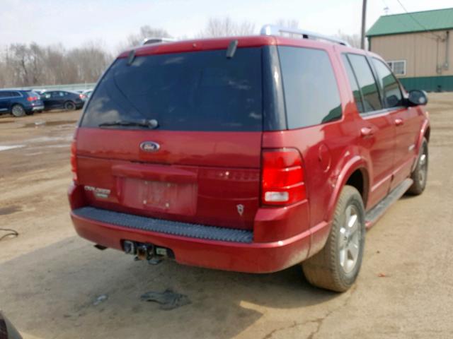 1FMZU75W44ZB34315 - 2004 FORD EXPLORER L MAROON photo 4