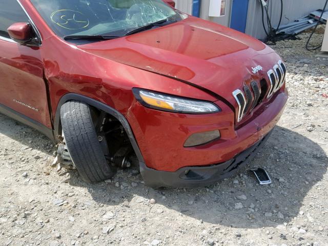 1C4PJLCS8GW352115 - 2016 JEEP CHEROKEE L RED photo 10