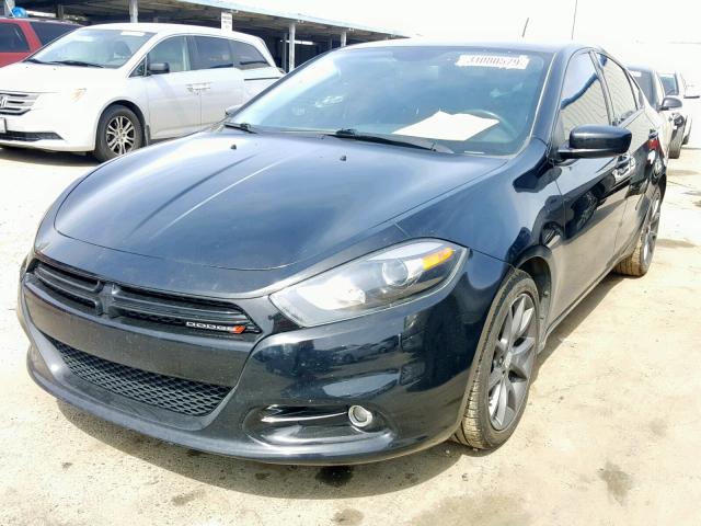 1C3CDFBAXDD300593 - 2013 DODGE DART SXT BLACK photo 2