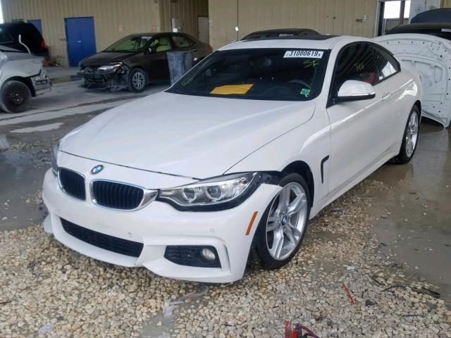 WBA3R1C52GK529848 - 2016 BMW 435 I WHITE photo 2