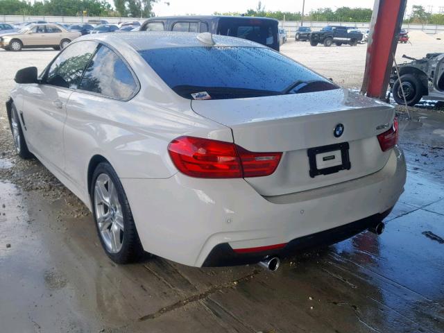 WBA3R1C52GK529848 - 2016 BMW 435 I WHITE photo 3