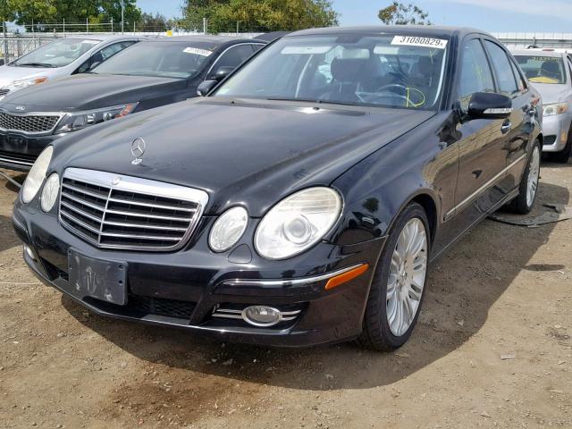 WDBUF56X67B088602 - 2007 MERCEDES-BENZ E 350 BLACK photo 2