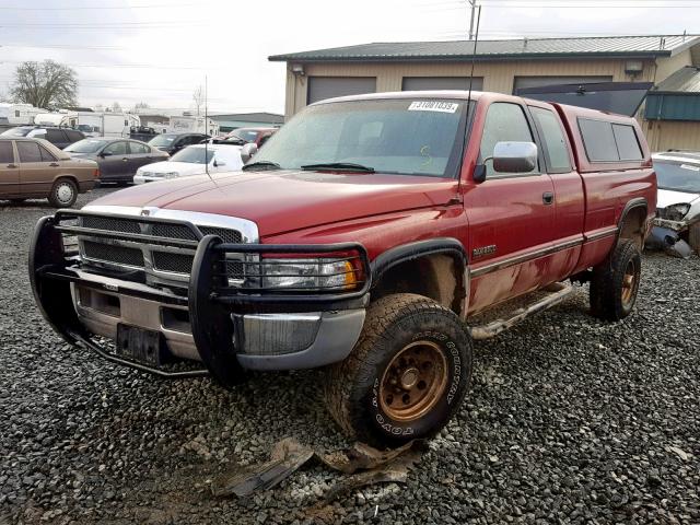 1B7KF23C5TJ111814 - 1996 DODGE RAM 2500 RED photo 2