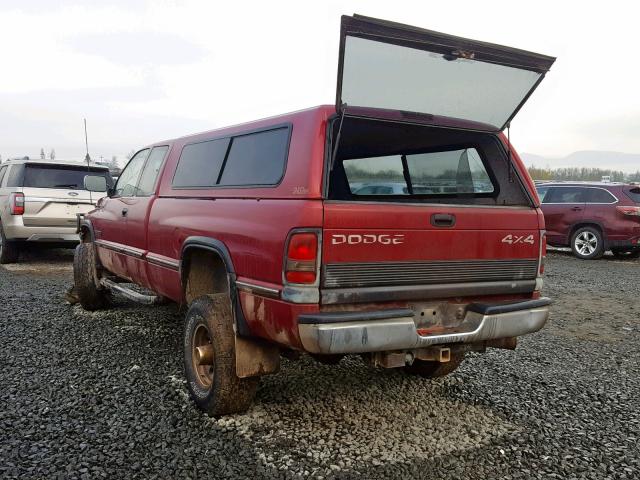 1B7KF23C5TJ111814 - 1996 DODGE RAM 2500 RED photo 3