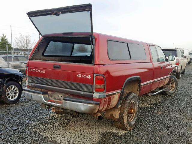 1B7KF23C5TJ111814 - 1996 DODGE RAM 2500 RED photo 4