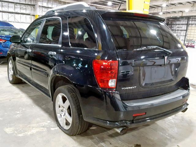 2CKDL537586288253 - 2008 PONTIAC TORRENT GX BLACK photo 3