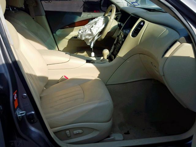 JNKAJ09E28M303770 - 2008 INFINITI EX35 BASE SILVER photo 5