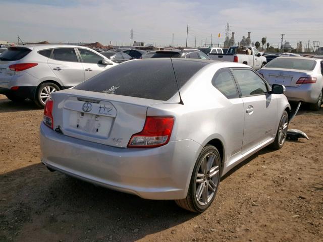 JTKJF5C77B3003545 - 2011 TOYOTA SCION TC SILVER photo 4