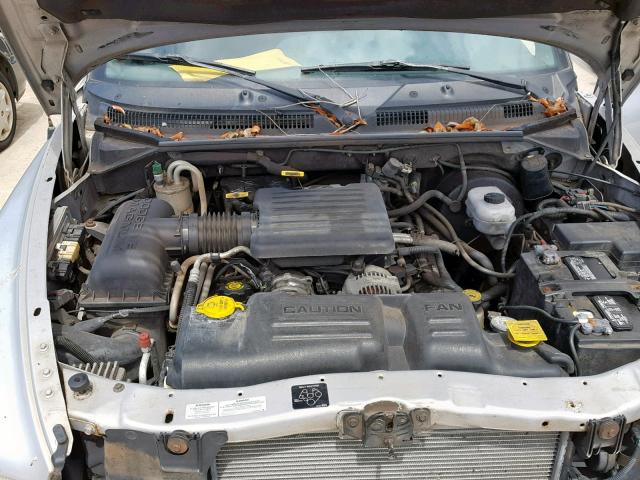 1B7GL2AN6YS681454 - 2000 DODGE DAKOTA QUA GRAY photo 7