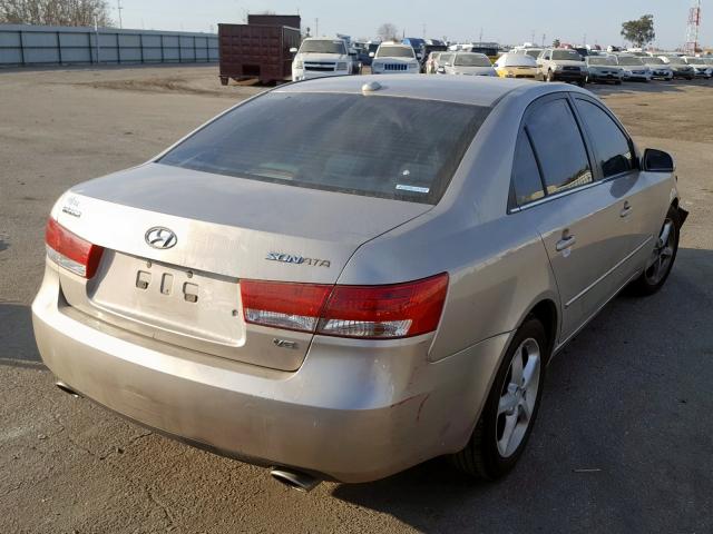 5NPET46F88H307933 - 2008 HYUNDAI SONATA GLS  photo 4