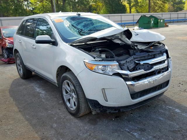 2FMDK3JC6DBA22462 - 2013 FORD EDGE SEL WHITE photo 1