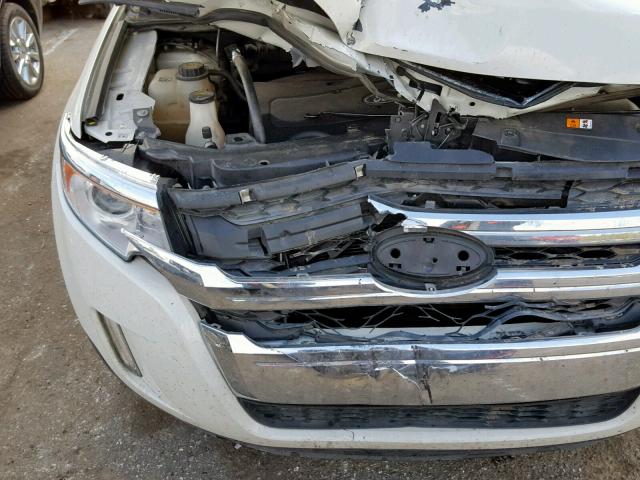 2FMDK3JC6DBA22462 - 2013 FORD EDGE SEL WHITE photo 9