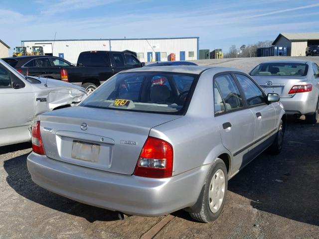 JM1BJ222710430335 - 2001 MAZDA PROTEGE DX SILVER photo 4