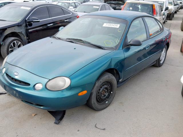 1FALP52U2TA185307 - 1996 FORD TAURUS GL TEAL photo 2