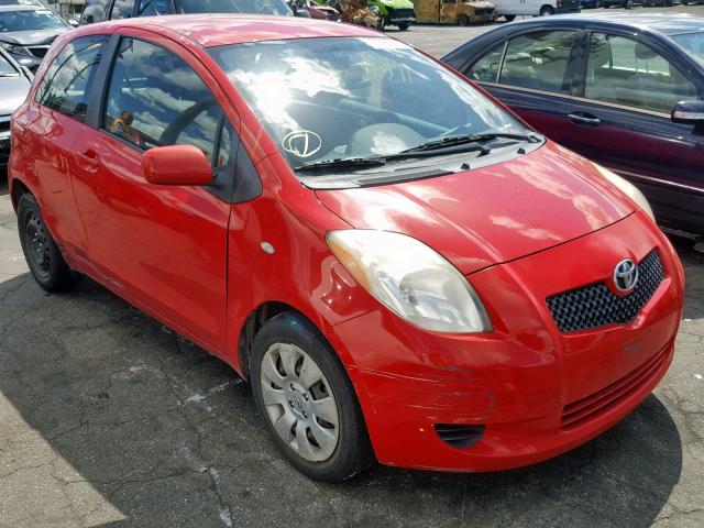 JTDJT923375117513 - 2007 TOYOTA YARIS RED photo 1