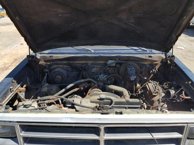 3B4GW12T9GM611286 - 1986 DODGE RAMCHARGER BLUE photo 7