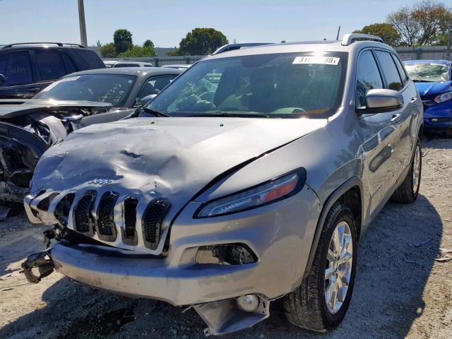 1C4PJLDS7FW553582 - 2015 JEEP CHEROKEE L GRAY photo 2