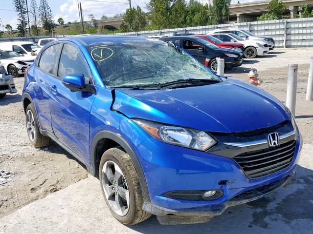 3CZRU5H53JM714531 - 2018 HONDA HR-V EX BLUE photo 1