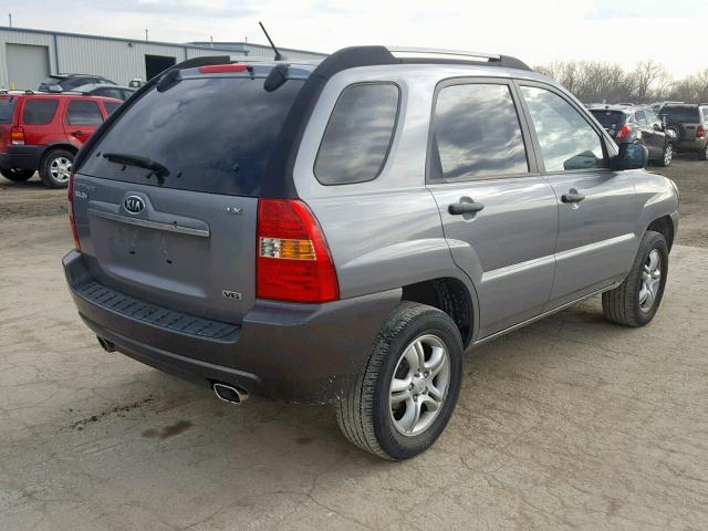 KNDJF723177308301 - 2007 KIA SPORTAGE E GRAY photo 4