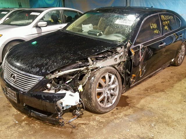 JTHGL46F885028456 - 2008 LEXUS LS 460L BLACK photo 9