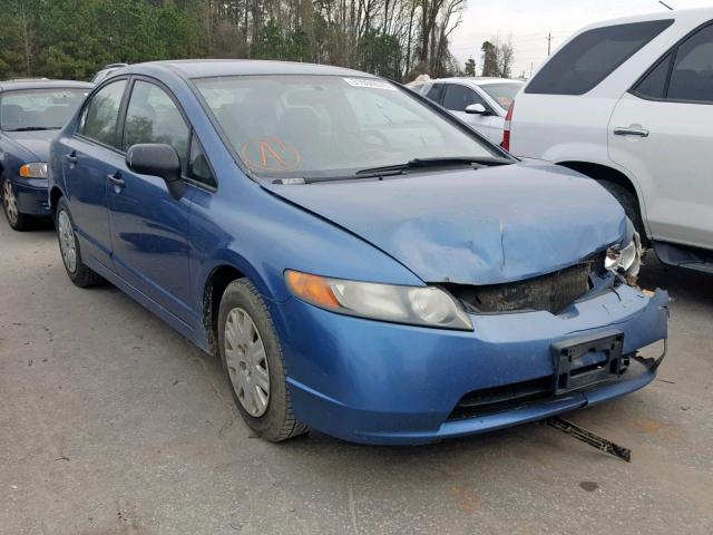 1HGFA16256L043473 - 2006 HONDA CIVIC DX BLUE photo 1