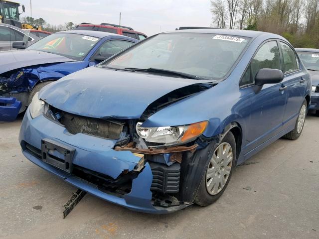 1HGFA16256L043473 - 2006 HONDA CIVIC DX BLUE photo 2