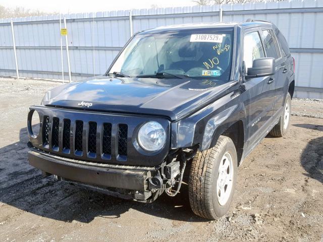 1C4NJRBB4GD557129 - 2016 JEEP PATRIOT SP BLACK photo 2