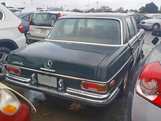 280S069962 - 1971 MERCEDES-BENZ 280 GREEN photo 4